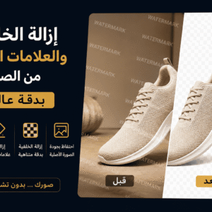 إزالة الخلفية والعلامات المائية من الصور بدقة عالية